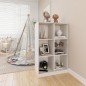 vidaXL Estantería de madera maciza de pino blanca 70x33x110 cm vidaXL Estantería de madera maciza de pino blanca 70x33x110 cm