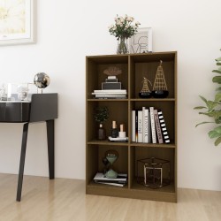 vidaXL Estantería de madera maciza de pino marrón 70x33x110 cm