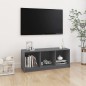 vidaXL Mueble de TV madera maciza de pino gris 104x33x41 cm vidaXL Mueble de TV madera maciza de pino gris 104x33x41 cm