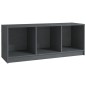 vidaXL Mueble de TV madera maciza de pino gris 104x33x41 cm vidaXL Mueble de TV madera maciza de pino gris 104x33x41 cm