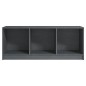 vidaXL Mueble de TV madera maciza de pino gris 104x33x41 cm vidaXL Mueble de TV madera maciza de pino gris 104x33x41 cm
