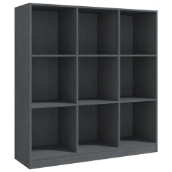 vidaXL Estantería/divisor de espacios madera pino gris 104x33,5x110 cm