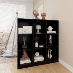 vidaXL Estantería/divisor de espacios madera pino negro 104x33,5x110cm