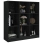 vidaXL Estantería/divisor de espacios madera pino negro 104x33,5x110cm