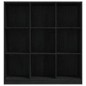 vidaXL Estantería/divisor de espacios madera pino negro 104x33,5x110cm