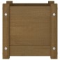 vidaXL Jardinera de madera maciza de pino marrón 31x31x31 cm vidaXL Jardinera de madera maciza de pino marrón 31x31x31 cm
