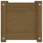 vidaXL Jardinera de madera maciza de pino marrón 31x31x31 cm vidaXL Jardinera de madera maciza de pino marrón 31x31x31 cm