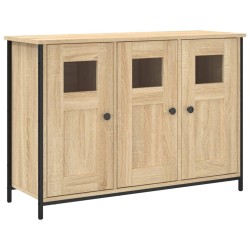 vidaXL Aparador de madera de ingeniería roble Sonoma 100x35x70 cm