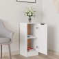 vidaXL Aparador de madera contrachapada blanco 30x30x70 cm vidaXL Aparador de madera contrachapada blanco 30x30x70 cm