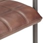 vidaXL Silla voladiza comedor 4 uds cuero auténtico marrón envejecido vidaXL Silla voladiza comedor 4 uds cuero auténtico marrón envejecido