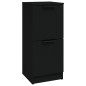 vidaXL Aparador de madera contrachapada negro 30x30x70 cm vidaXL Aparador de madera contrachapada negro 30x30x70 cm