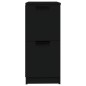 vidaXL Aparador de madera contrachapada negro 30x30x70 cm vidaXL Aparador de madera contrachapada negro 30x30x70 cm
