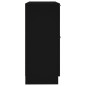 vidaXL Aparador de madera contrachapada negro 30x30x70 cm vidaXL Aparador de madera contrachapada negro 30x30x70 cm