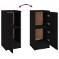vidaXL Aparador de madera contrachapada negro 30x30x70 cm vidaXL Aparador de madera contrachapada negro 30x30x70 cm