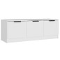 vidaXL Mueble de TV madera contrachapada blanco 102x35x36,5 cm