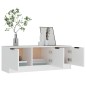 vidaXL Mueble de TV madera contrachapada blanco 102x35x36,5 cm