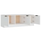 vidaXL Mueble de TV madera contrachapada blanco 102x35x36,5 cm