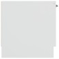 vidaXL Mueble de TV madera contrachapada blanco 102x35x36,5 cm