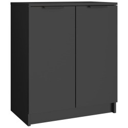 vidaXL Mueble zapatero madera contrachapada negro 59x35x70 cm