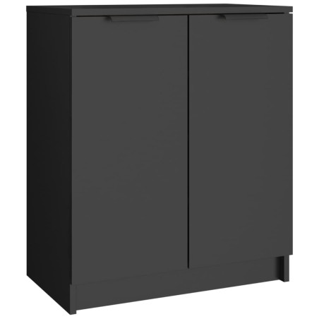 vidaXL Mueble zapatero madera contrachapada negro 59x35x70 cm