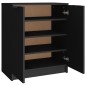 vidaXL Mueble zapatero madera contrachapada negro 59x35x70 cm vidaXL Mueble zapatero madera contrachapada negro 59x35x70 cm