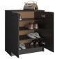 vidaXL Mueble zapatero madera contrachapada negro 59x35x70 cm vidaXL Mueble zapatero madera contrachapada negro 59x35x70 cm