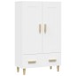 vidaXL Aparador de madera contrachapada blanco 70x31x115 cm vidaXL Aparador de madera contrachapada blanco 70x31x115 cm