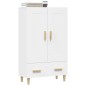 vidaXL Aparador de madera contrachapada blanco 70x31x115 cm vidaXL Aparador de madera contrachapada blanco 70x31x115 cm