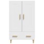 vidaXL Aparador de madera contrachapada blanco 70x31x115 cm vidaXL Aparador de madera contrachapada blanco 70x31x115 cm