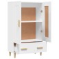 vidaXL Aparador de madera contrachapada blanco 70x31x115 cm vidaXL Aparador de madera contrachapada blanco 70x31x115 cm