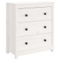vidaXL Aparador de madera maciza de pino blanco 70x35x80 cm vidaXL Aparador de madera maciza de pino blanco 70x35x80 cm
