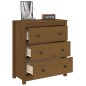 vidaXL Aparador de madera maciza de pino marrón miel 70x35x80 cm vidaXL Aparador de madera maciza de pino marrón miel 70x35x80 cm