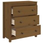 vidaXL Aparador de madera maciza de pino marrón miel 70x35x80 cm vidaXL Aparador de madera maciza de pino marrón miel 70x35x80 cm