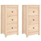 vidaXL Aparadores 2 unidades madera maciza de pino 40x35x80 cm vidaXL Aparadores 2 unidades madera maciza de pino 40x35x80 cm