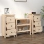 vidaXL Aparadores 2 unidades madera maciza de pino 40x35x80 cm vidaXL Aparadores 2 unidades madera maciza de pino 40x35x80 cm