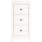 vidaXL Aparadores 2 uds madera maciza de pino blanco 40x35x80 cm vidaXL Aparadores 2 uds madera maciza de pino blanco 40x35x80 cm
