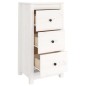 vidaXL Aparadores 2 uds madera maciza de pino blanco 40x35x80 cm vidaXL Aparadores 2 uds madera maciza de pino blanco 40x35x80 cm