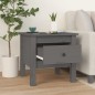 vidaXL Mesa auxiliar 2 uds de madera maciza de pino gris 40x40x39 cm vidaXL Mesa auxiliar 2 uds de madera maciza de pino gris 40x40x39 cm