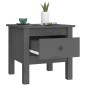 vidaXL Mesa auxiliar 2 uds de madera maciza de pino gris 40x40x39 cm vidaXL Mesa auxiliar 2 uds de madera maciza de pino gris 40x40x39 cm