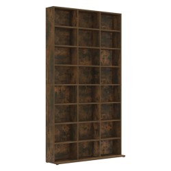 vidaXL Estantería de CD contrachapada roble ahumado 102x23x177,5 cm