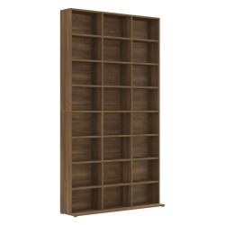vidaXL Estantería de CD contrachapada marrón roble 102x23x177,5 cm