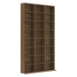 vidaXL Estantería de CD contrachapada marrón roble 102x23x177,5 cm