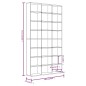vidaXL Estantería de CD contrachapada marrón roble 102x23x177,5 cm
