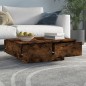 vidaXL Mesa de centro madera contrachapada roble ahumado 90x60x31 cm vidaXL Mesa de centro madera contrachapada roble ahumado 90x60x31 cm