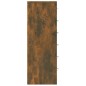 vidaXL Aparador con 6 cajones contrachapado roble ahumado 50x34x96 cm