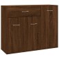vidaXL Aparador madera contrachapada color roble marrón 88x30x70 cm vidaXL Aparador madera contrachapada color roble marrón 88x30x70 cm
