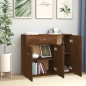 vidaXL Aparador madera contrachapada color roble marrón 88x30x70 cm vidaXL Aparador madera contrachapada color roble marrón 88x30x70 cm