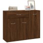 vidaXL Aparador madera contrachapada color roble marrón 88x30x70 cm vidaXL Aparador madera contrachapada color roble marrón 88x30x70 cm