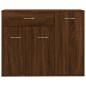 vidaXL Aparador madera contrachapada color roble marrón 88x30x70 cm vidaXL Aparador madera contrachapada color roble marrón 88x30x70 cm