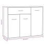 vidaXL Aparador madera contrachapada color roble marrón 88x30x70 cm vidaXL Aparador madera contrachapada color roble marrón 88x30x70 cm
